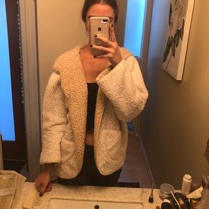 ecote fuzzy reversible jacket